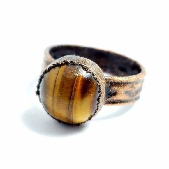Tiger Eye Ring - Picture 3 of 8